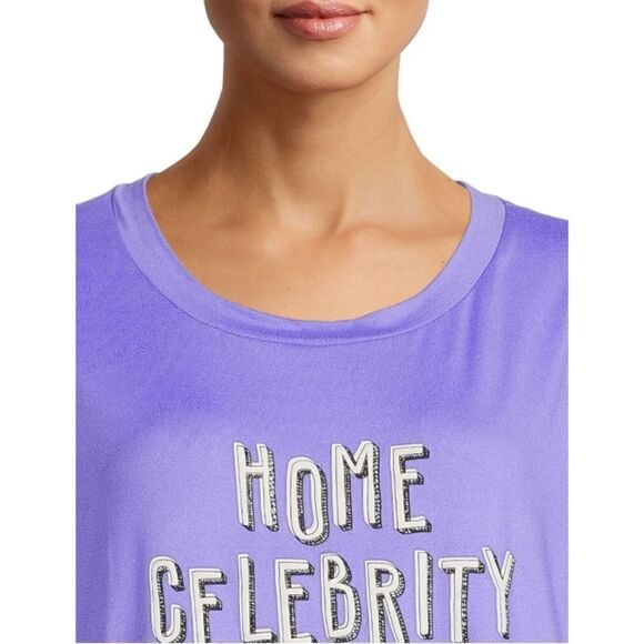 Women’s Ultra Soft Short Sleeve Sleep Lounge Pajama Night Shirts 2-Pack Size S/M - Picture 11 of 11